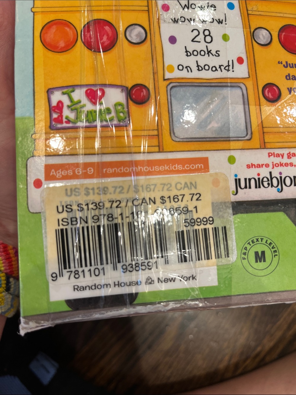 junie b. jones Books in a Bus Box Set by - Yellow - Picture 2 of 3